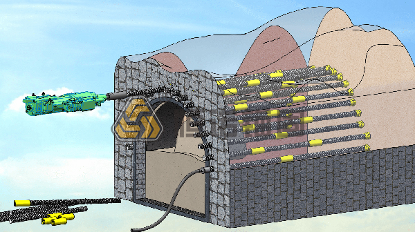 隧道管棚支護(hù)示意圖 隧道管棚支護(hù)示意圖